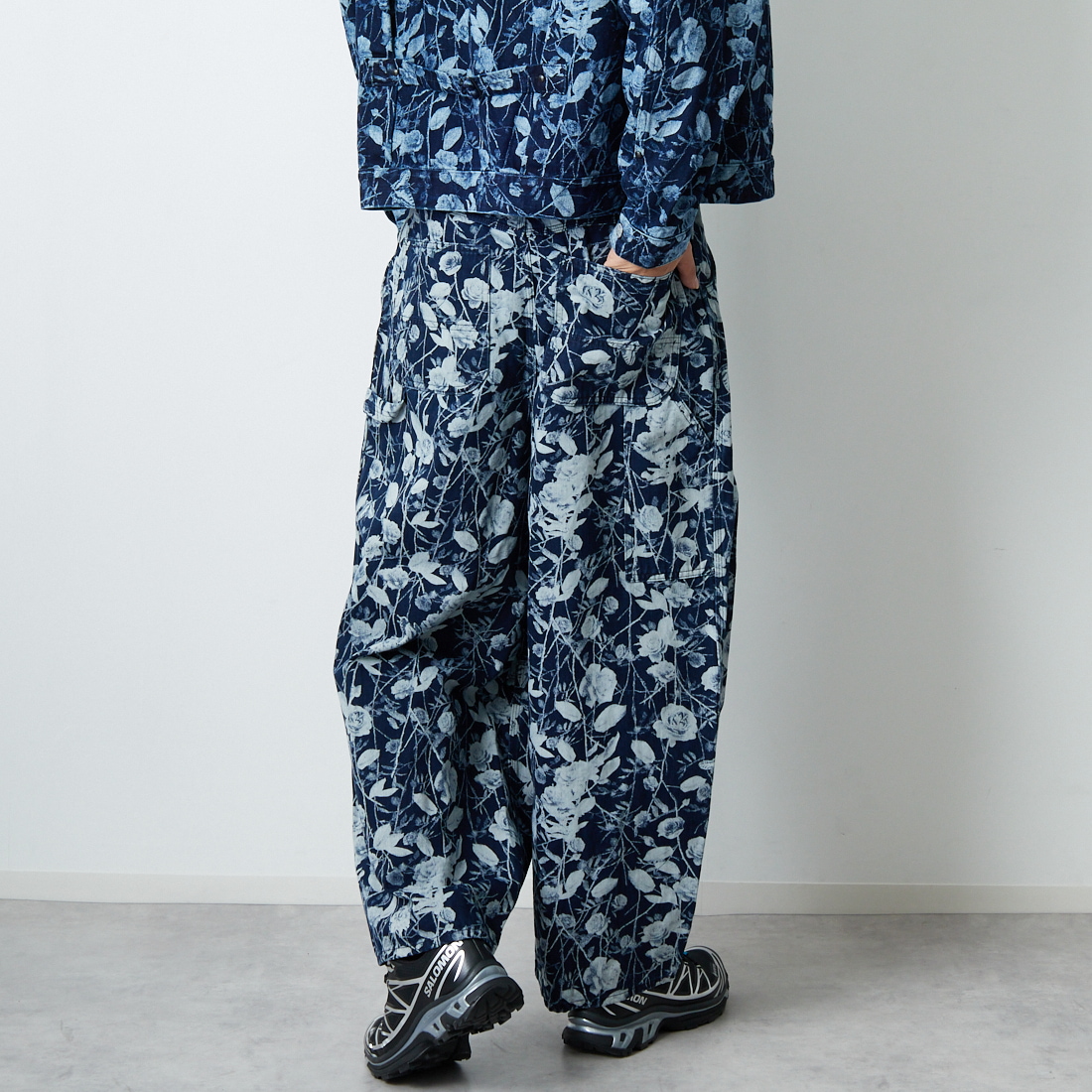 Needles [ニードルズ] ペインターヒザデルパンツ [RW231] A INDIGO &&モデル身長：179cm 着用サイズ：S&&