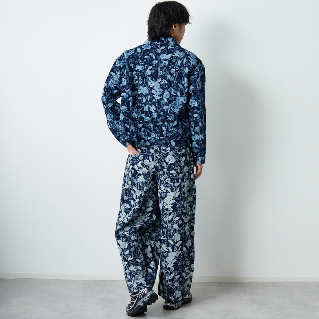 Needles [ニードルズ] ペインターヒザデルパンツ [RW231] A INDIGO &&モデル身長：179cm 着用サイズ：S&&