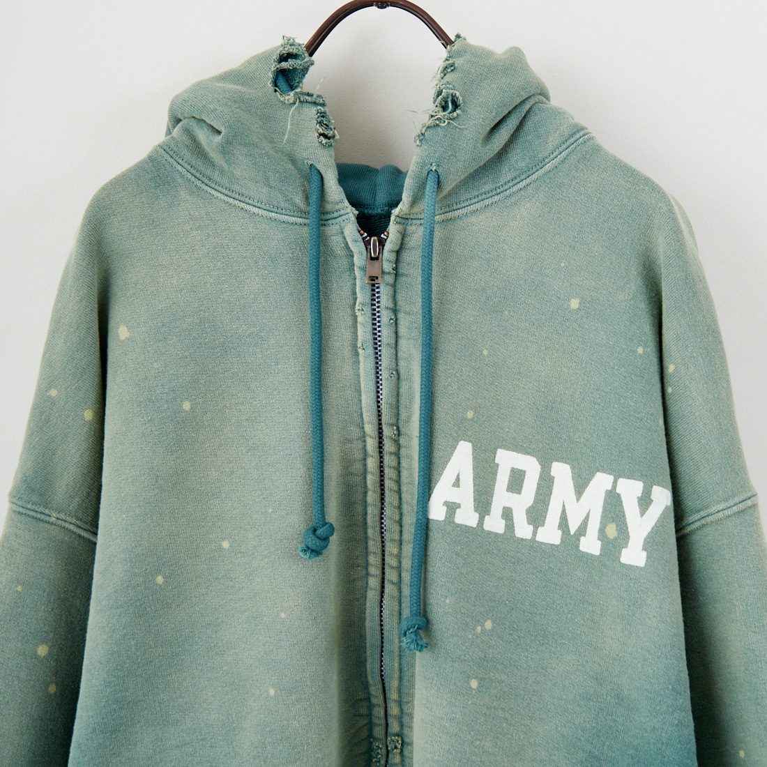 BOW WOW [バウワウ] アーミーエイジドジップフーディ [BW252-AZH] AGED GREEN