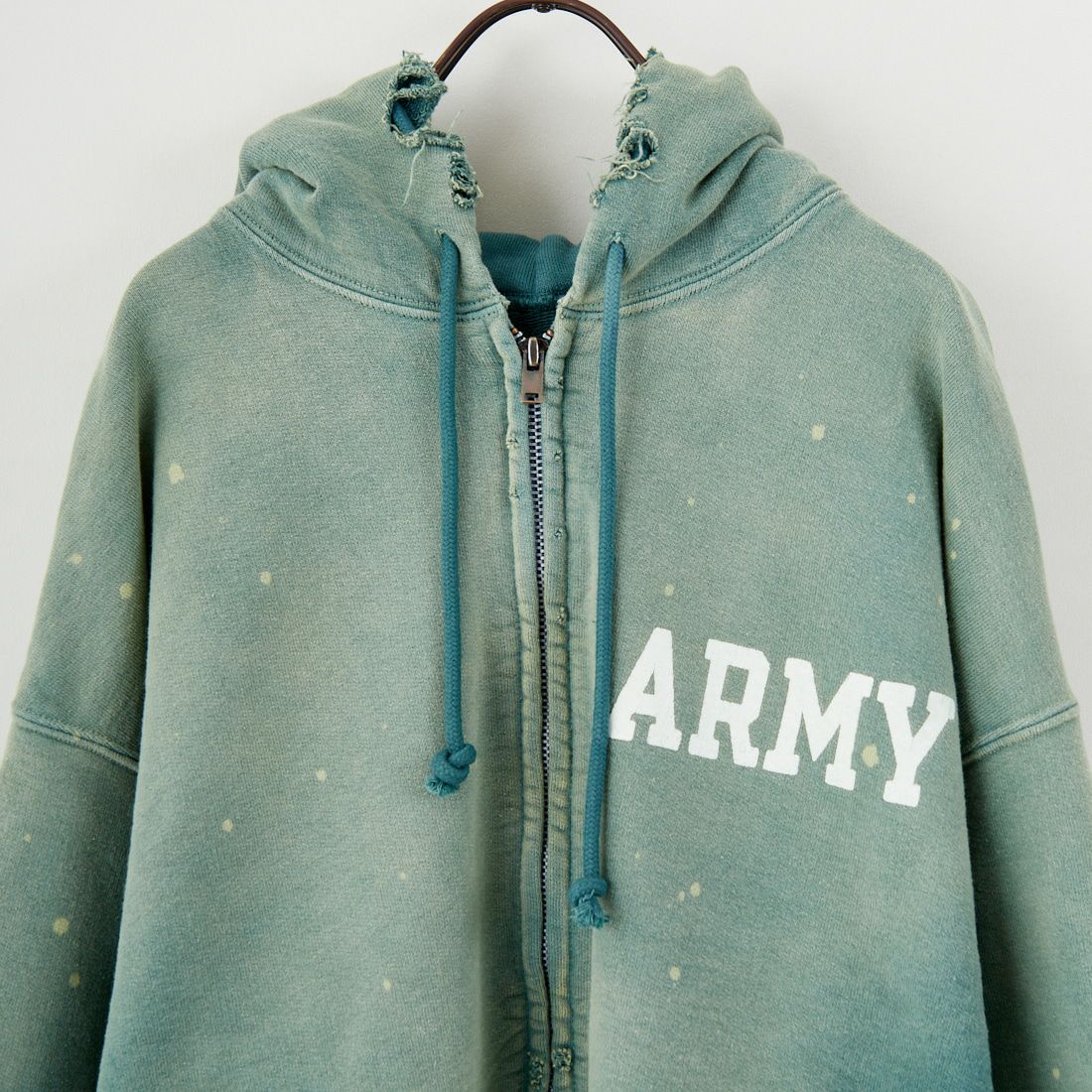 BOW WOW [バウワウ] アーミーエイジドジップフーディ [BW252-AZH] AGED GREEN