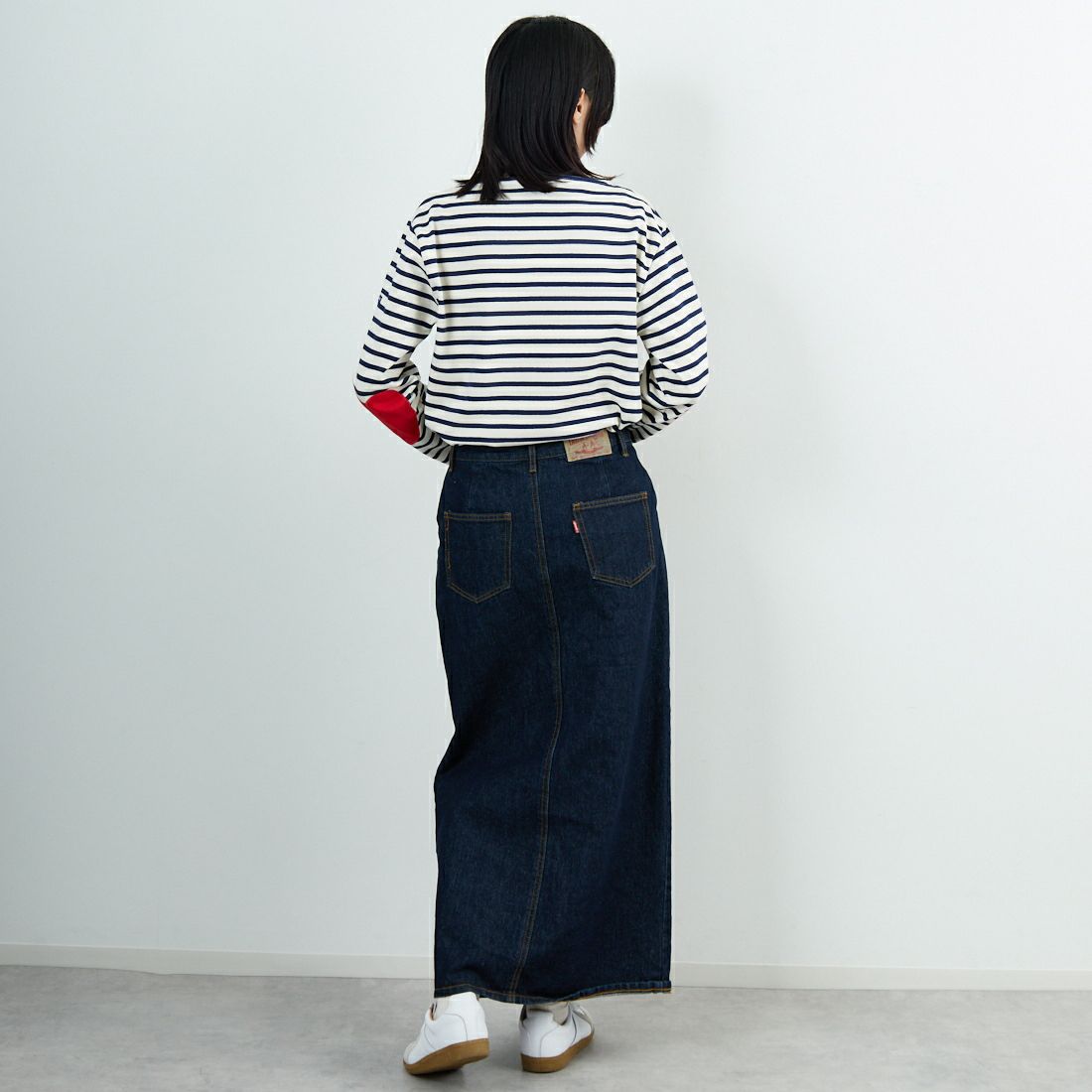 ST.JAMES [セントジェームス] ウエッソン ハートエルボーパッチ [24JCOUES-COUD] ECR/MAR TU &&モデル身長：162cm 着用サイズ：3&&