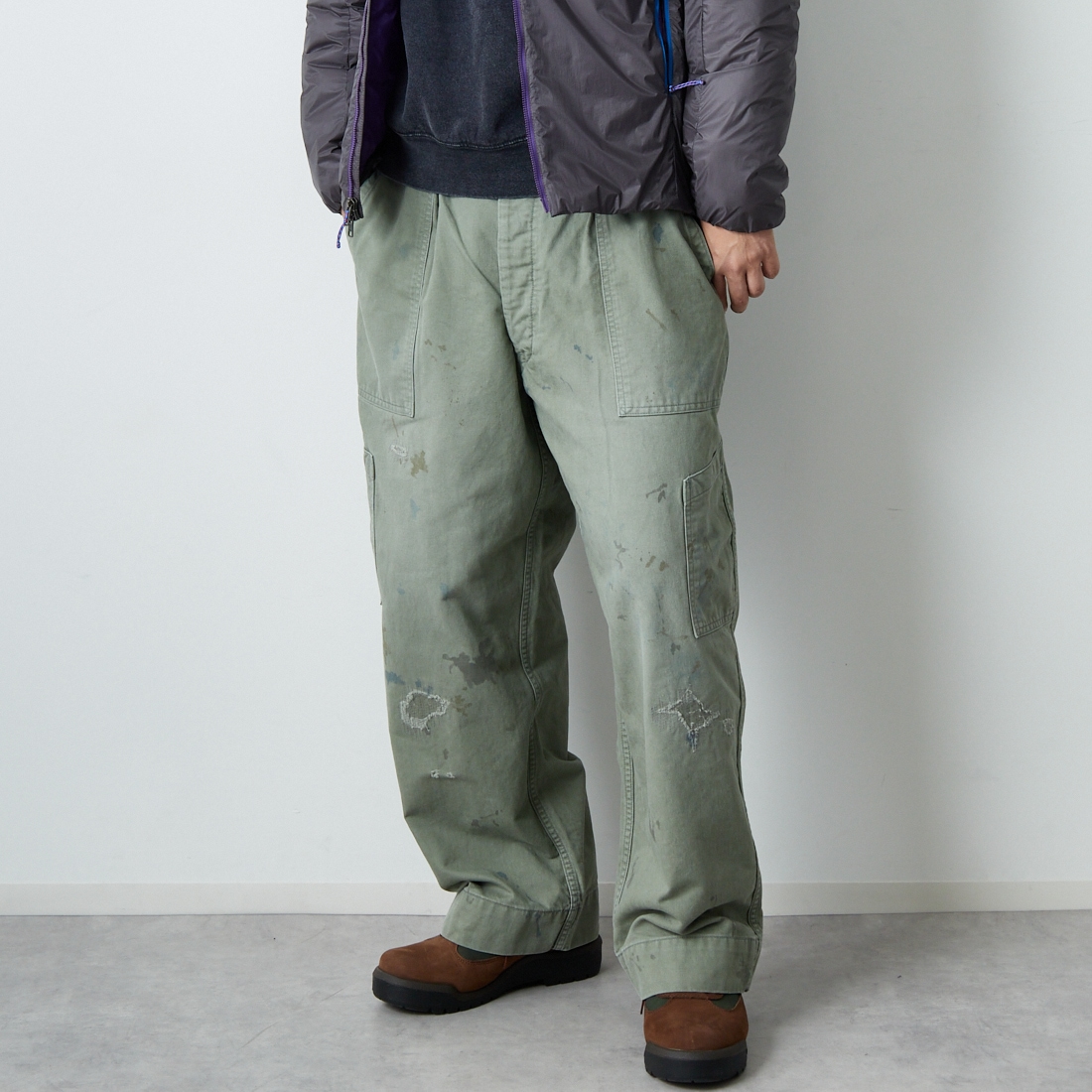 AGED S GRN&&モデル身長：179cm 着用サイズ：XL&&