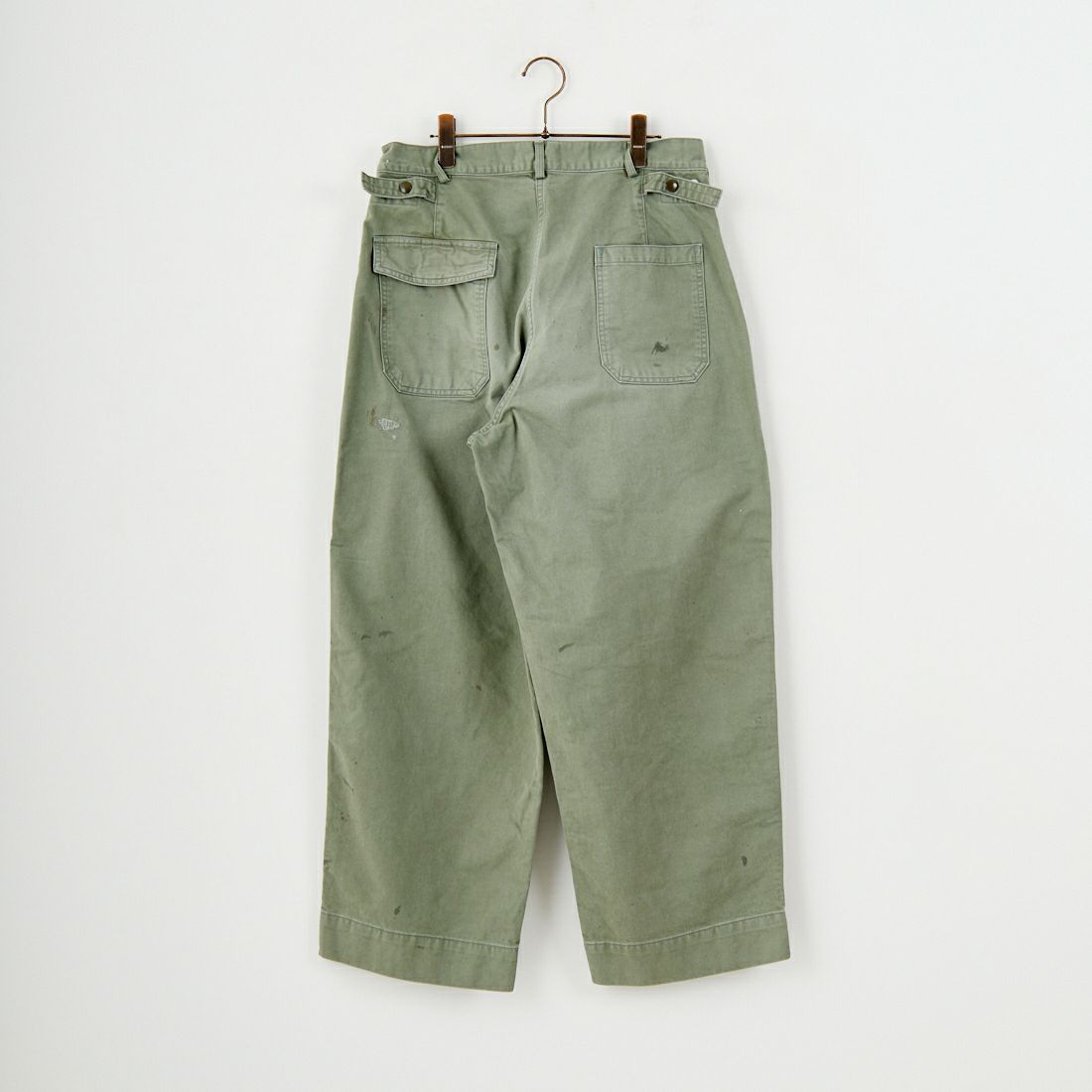 BOW WOW [バウワウ] リペアード USAFメカニックパンツ [BW252-RUMP] AGED S GRN