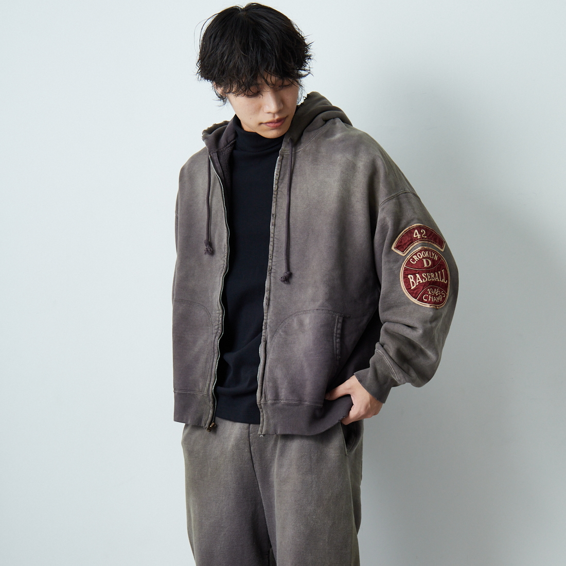 BOW WOW [バウワウ] ベースボールチャンピオン エイジドジップフーディ [BW252-BCZH]