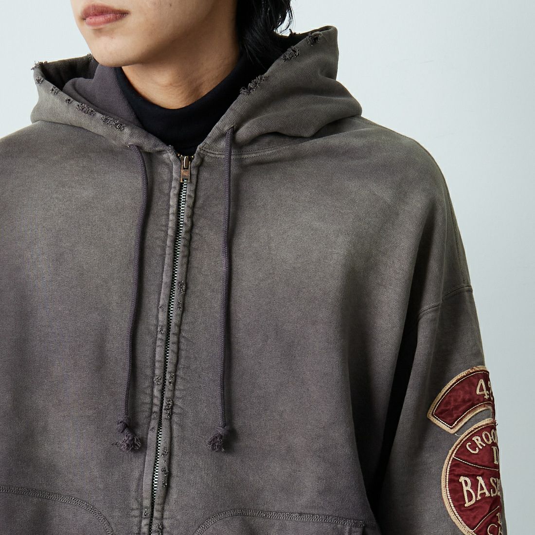 BOW WOW [バウワウ] ベースボールチャンピオン エイジドジップフーディ [BW252-BCZH] AGED BROWN