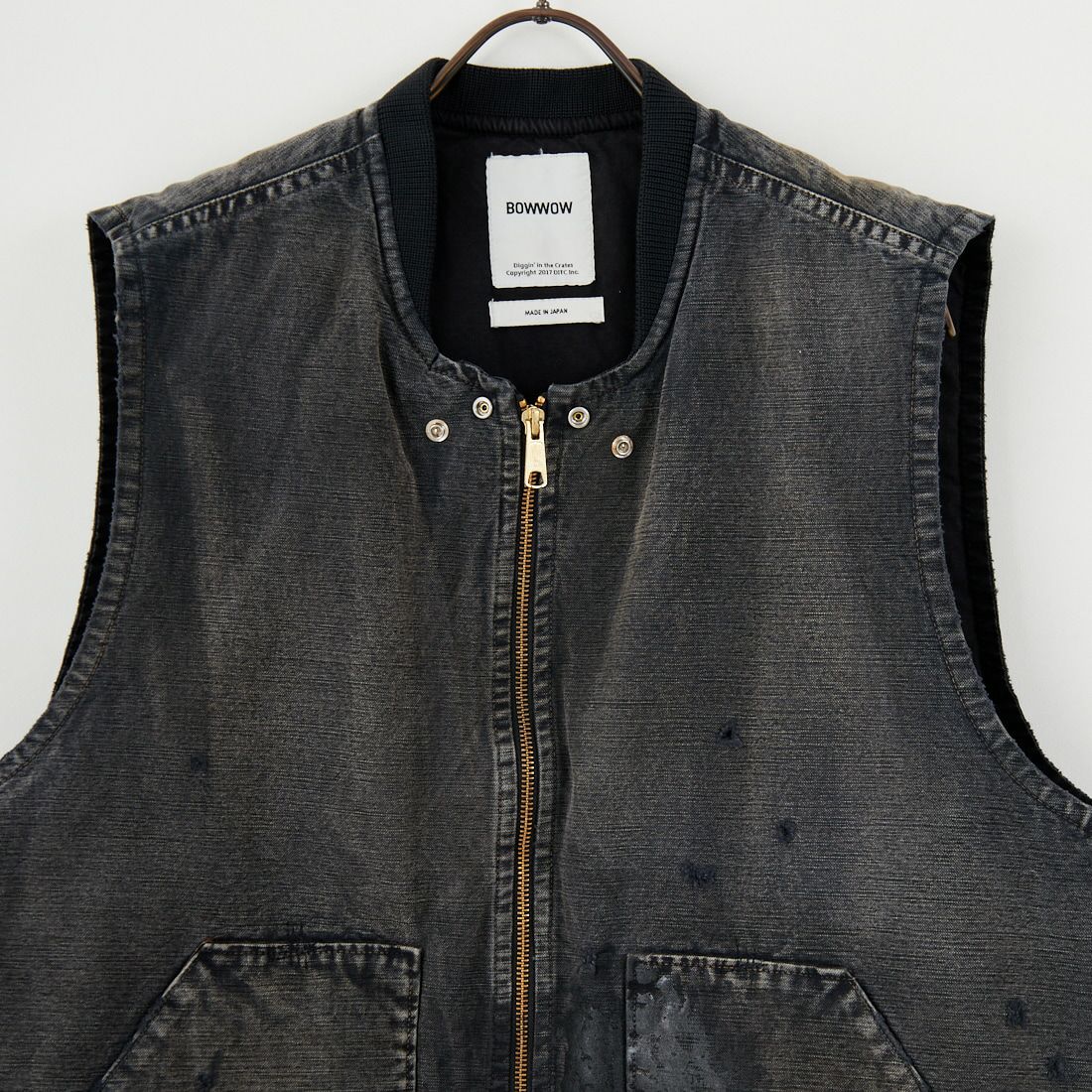 BOW WOW [バウワウ] ダックエイジドベスト [BW252-DV] AGED BLACK
