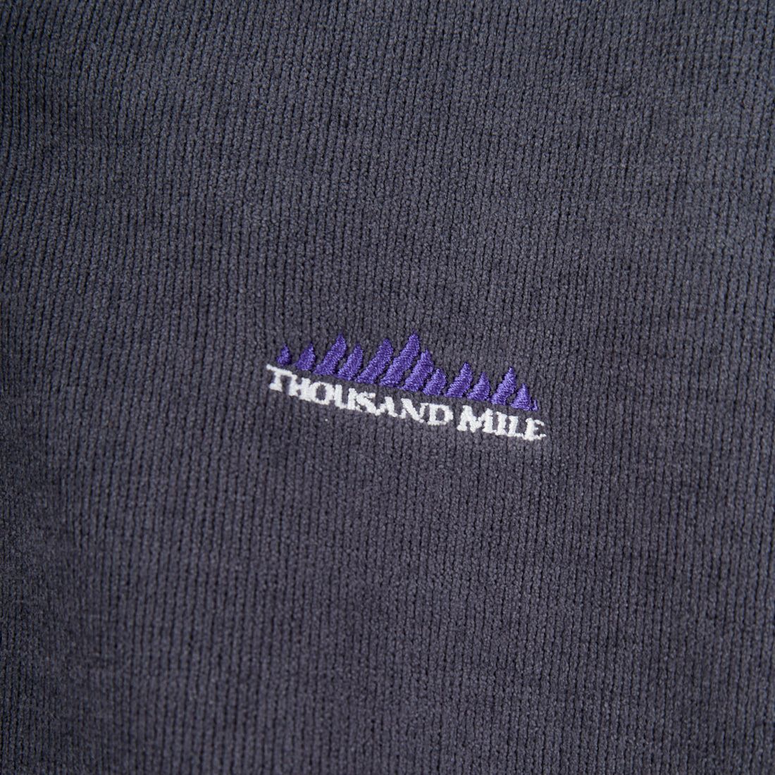 THOUSAND MILE [サウザンド マイル] ニットフリースジップカーディガン [TM252KF00160] 19 CHARCOA