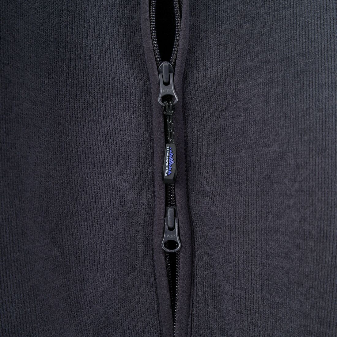 THOUSAND MILE [サウザンド マイル] ニットフリースジップカーディガン [TM252KF00160] 19 CHARCOA