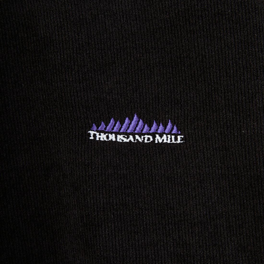 THOUSAND MILE [サウザンド マイル] ニットフリースクルーネックプルオーバー [TM252KF00140] 09 BLACK