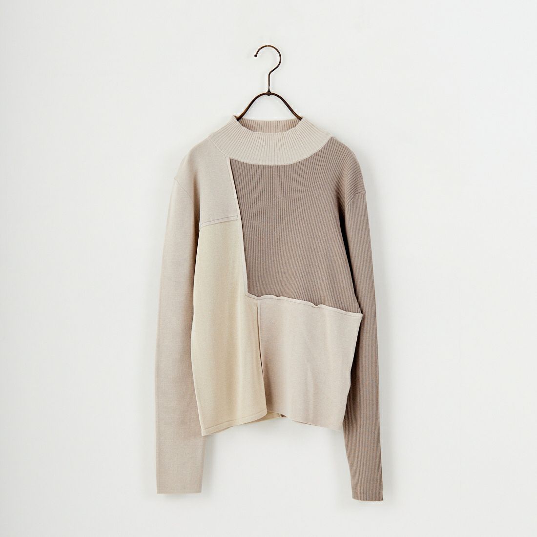 &g'aime [アンジェム] ブロック配色ニット [986-67019] ｸﾞﾚｰｼﾞｭ