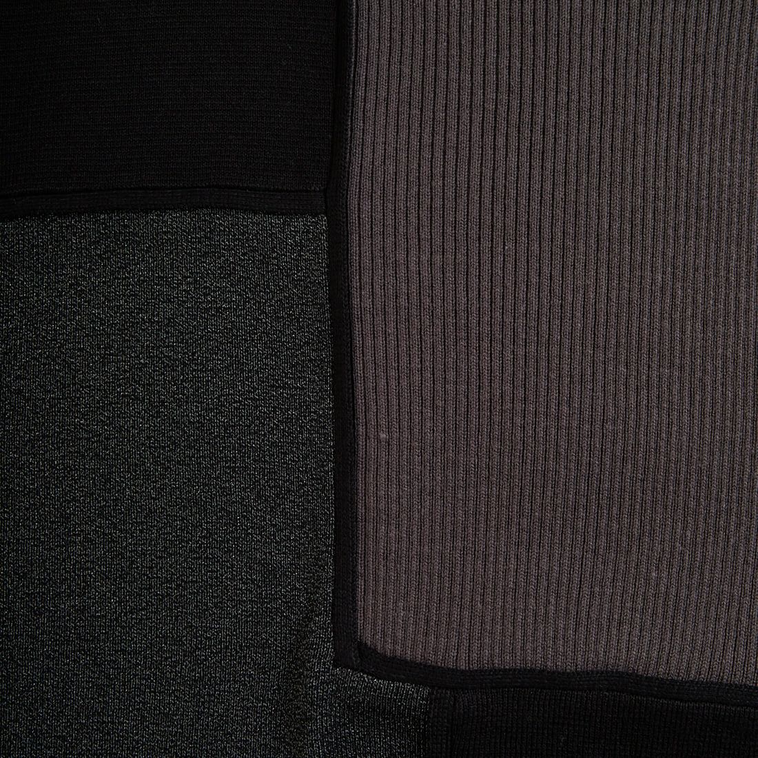 &g'aime [アンジェム] ブロック配色ニット [986-67019] ﾌﾞﾗｯｸ