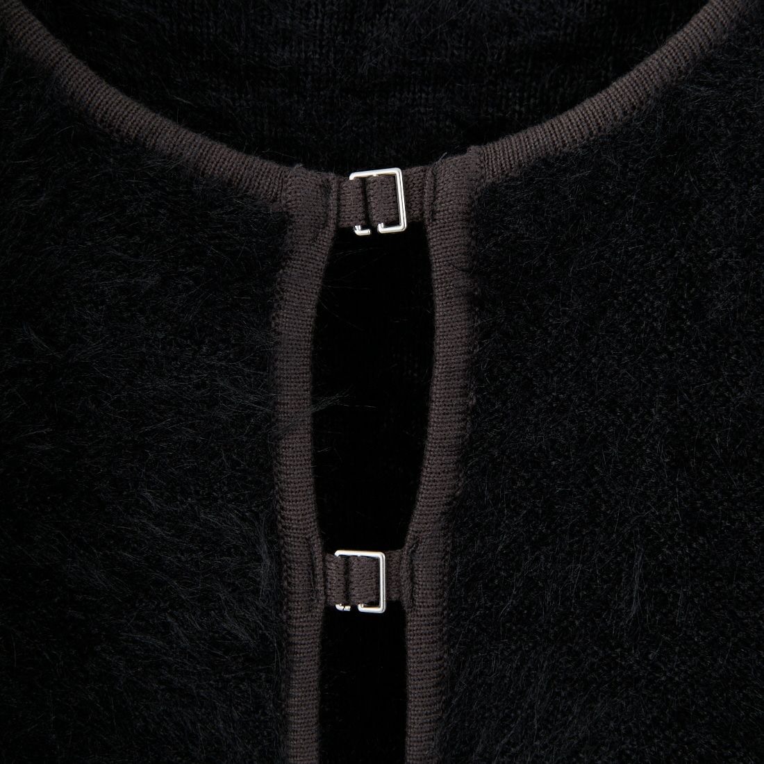 &g'aime [アンジェム] シャギーカーディガン [986-67026] ﾌﾞﾗｯｸ