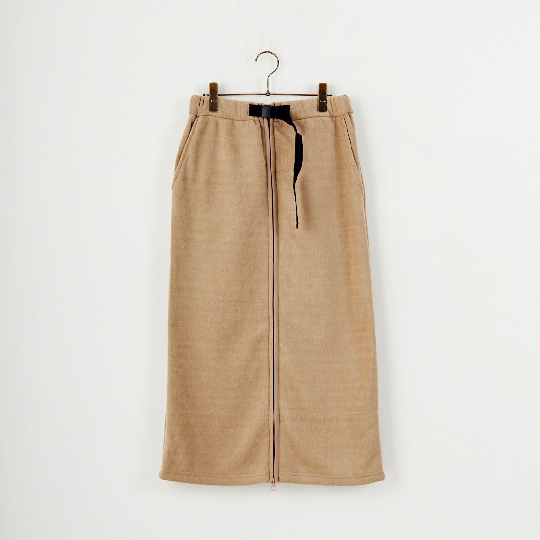 THOUSAND MILE [サウザンド マイル] ニットフリース フロントジップスカート [TM252KF00202] 23 SAND BE