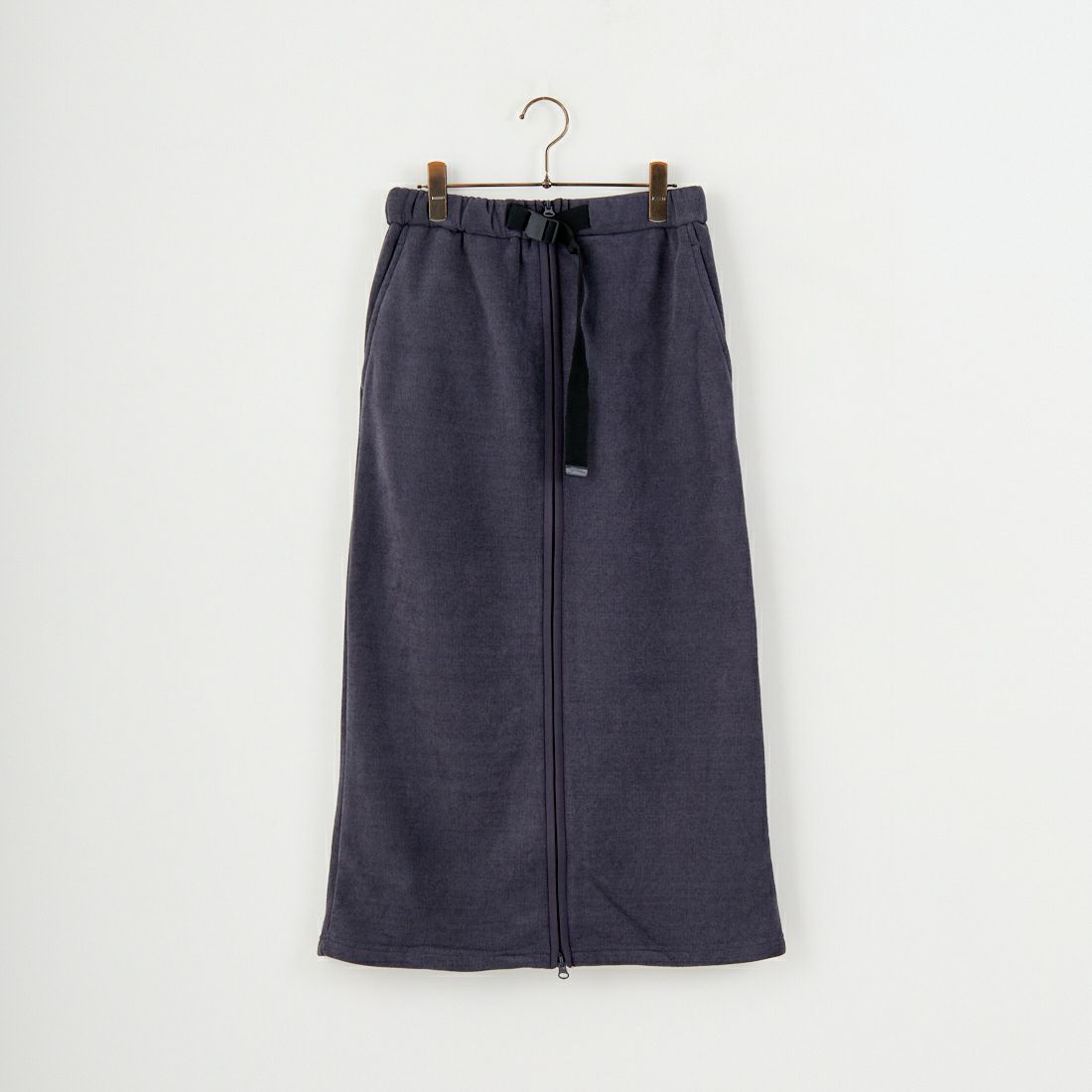 THOUSAND MILE [サウザンド マイル] ニットフリース フロントジップスカート [TM252KF00202] 19 CHARCOA