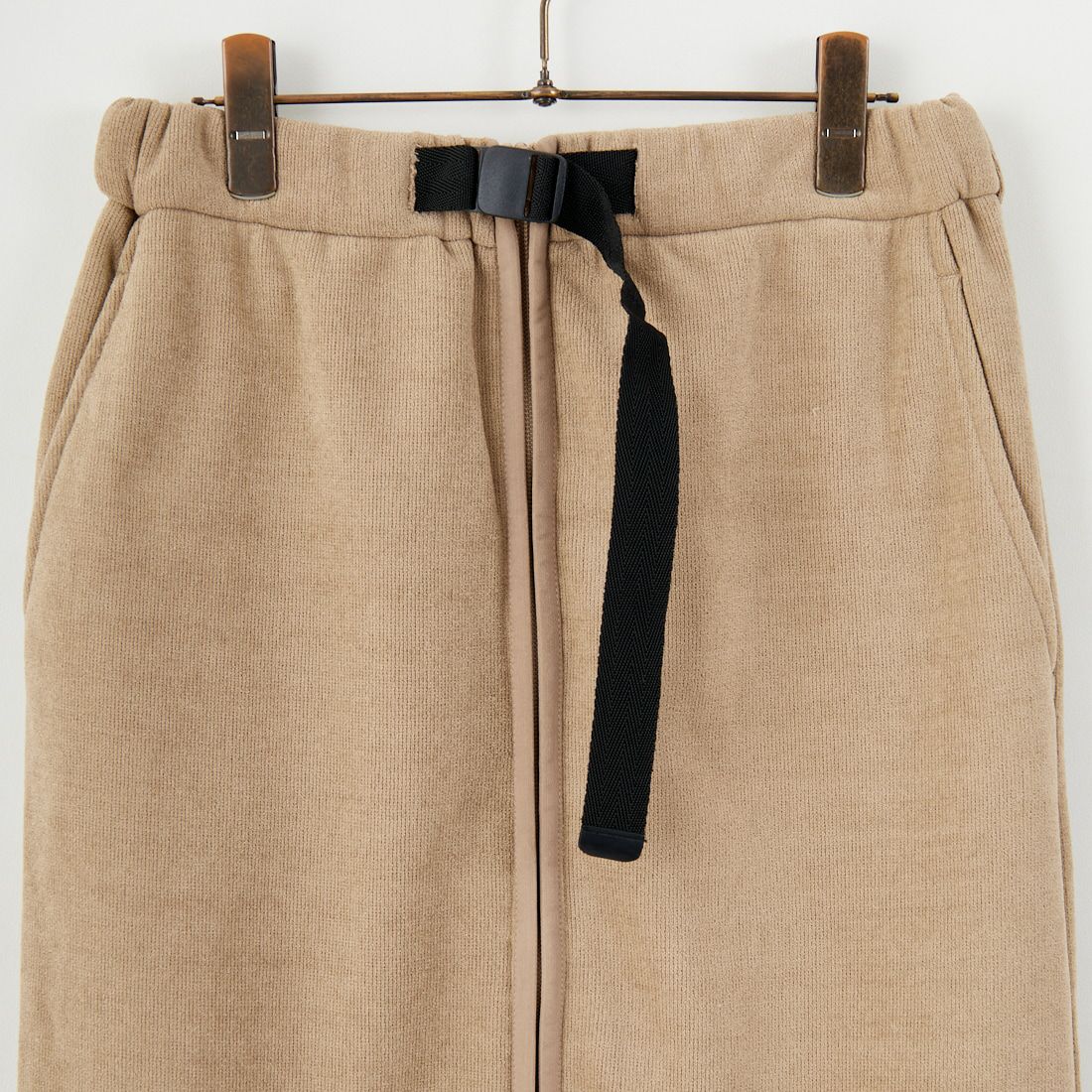 THOUSAND MILE [サウザンド マイル] ニットフリース フロントジップスカート [TM252KF00202] 23 SAND BE