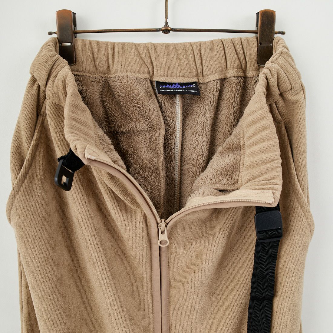 THOUSAND MILE [サウザンド マイル] ニットフリース フロントジップスカート [TM252KF00202] 23 SAND BE