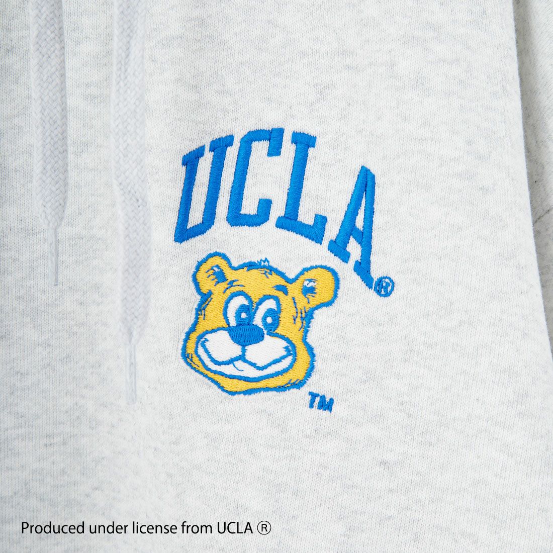 UCLA [ユーシーエルエー] サガラ刺繍ロゴ スウェットパーカー [254AN2PK084] WHT