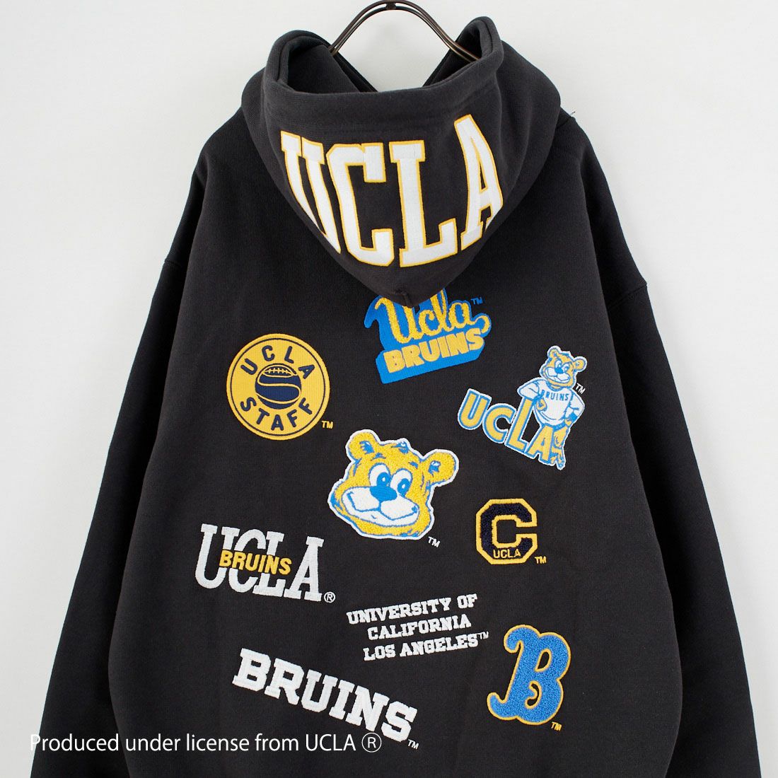 UCLA [ユーシーエルエー] サガラ刺繍ロゴ スウェットパーカー [254AN2PK084] GRY