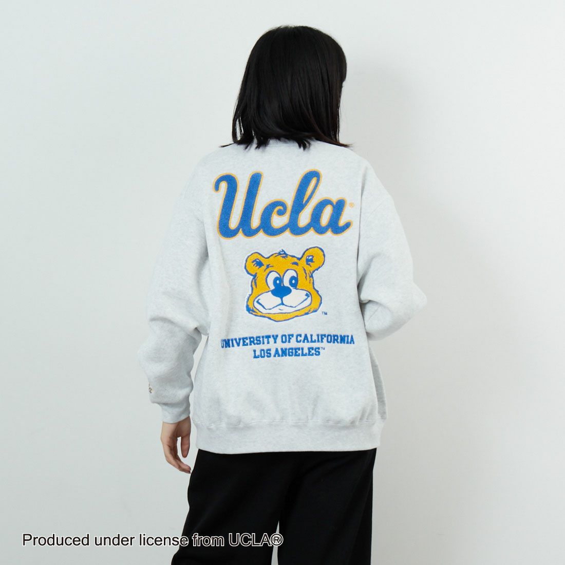 UCLA [ユーシーエルエー] サガラ刺繍ロゴ クルーネックスウェット [254AN2TR180]