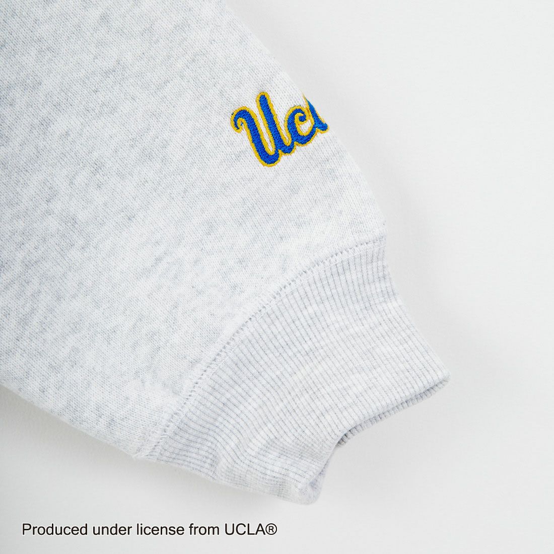 UCLA [ユーシーエルエー] サガラ刺繍ロゴ クルーネックスウェット [254AN2TR180] WHT