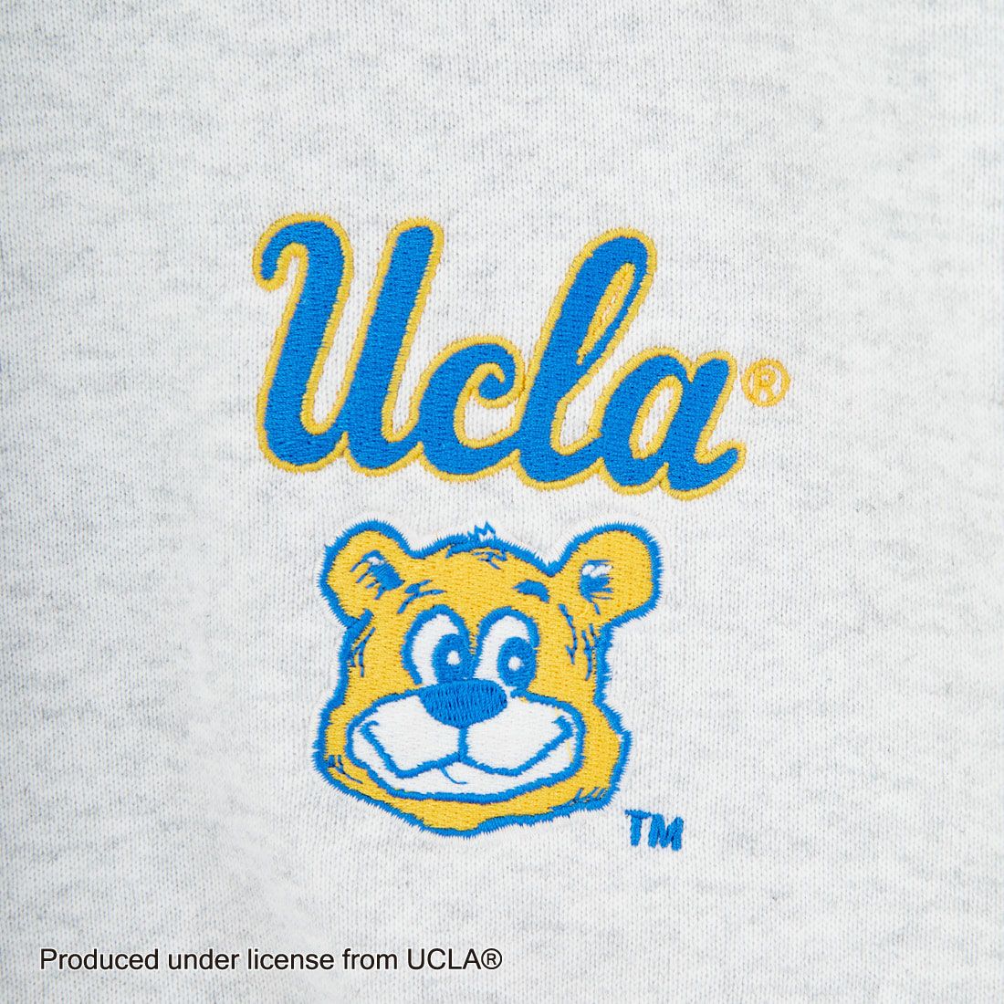 UCLA [ユーシーエルエー] サガラ刺繍ロゴ クルーネックスウェット [254AN2TR180] WHT