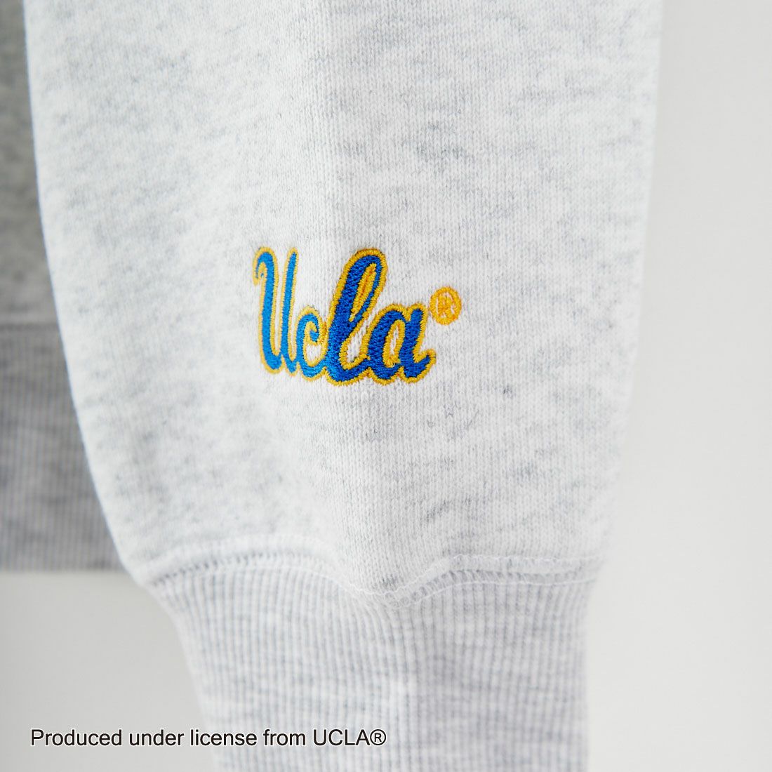 UCLA [ユーシーエルエー] サガラ刺繍ロゴ クルーネックスウェット [254AN2TR180] WHT