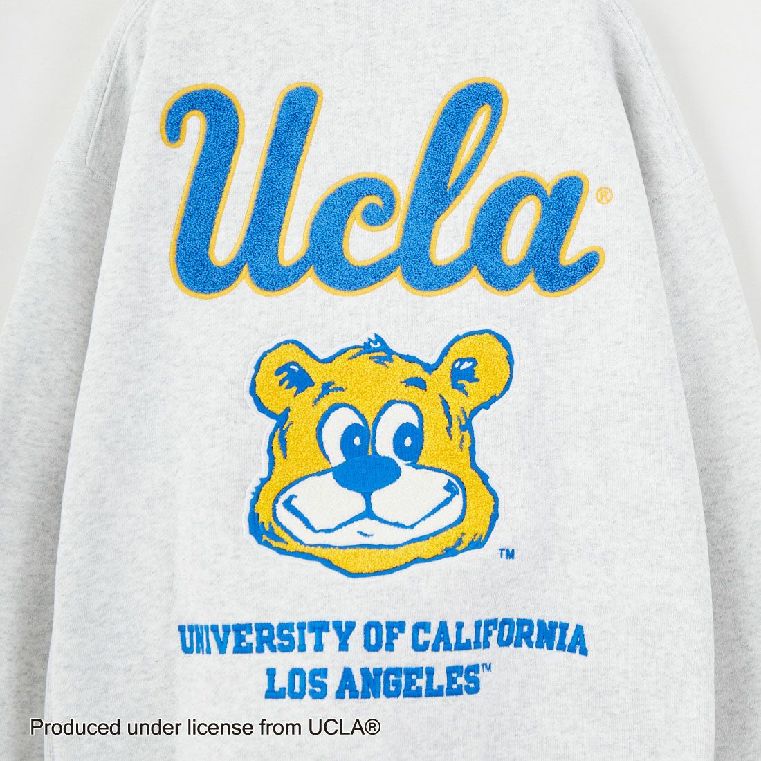 UCLA [ユーシーエルエー] サガラ刺繍ロゴ クルーネックスウェット [254AN2TR180] WHT