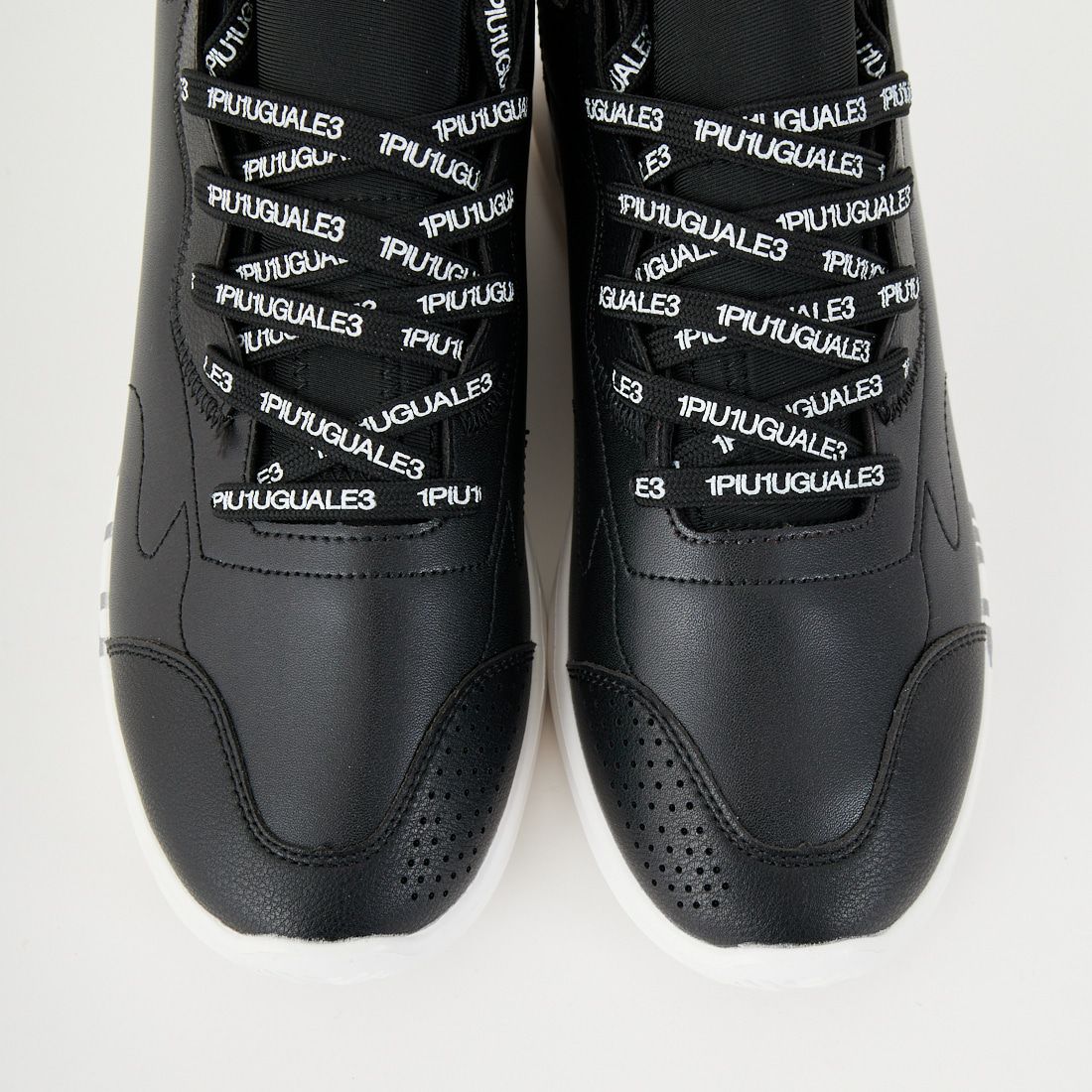 1PIU1UGUALE3 RELAX [ウノ ピゥ ウノ ウグァーレ トレ] グラデーションロゴスニーカー [USX-25023] SN90 BLACK