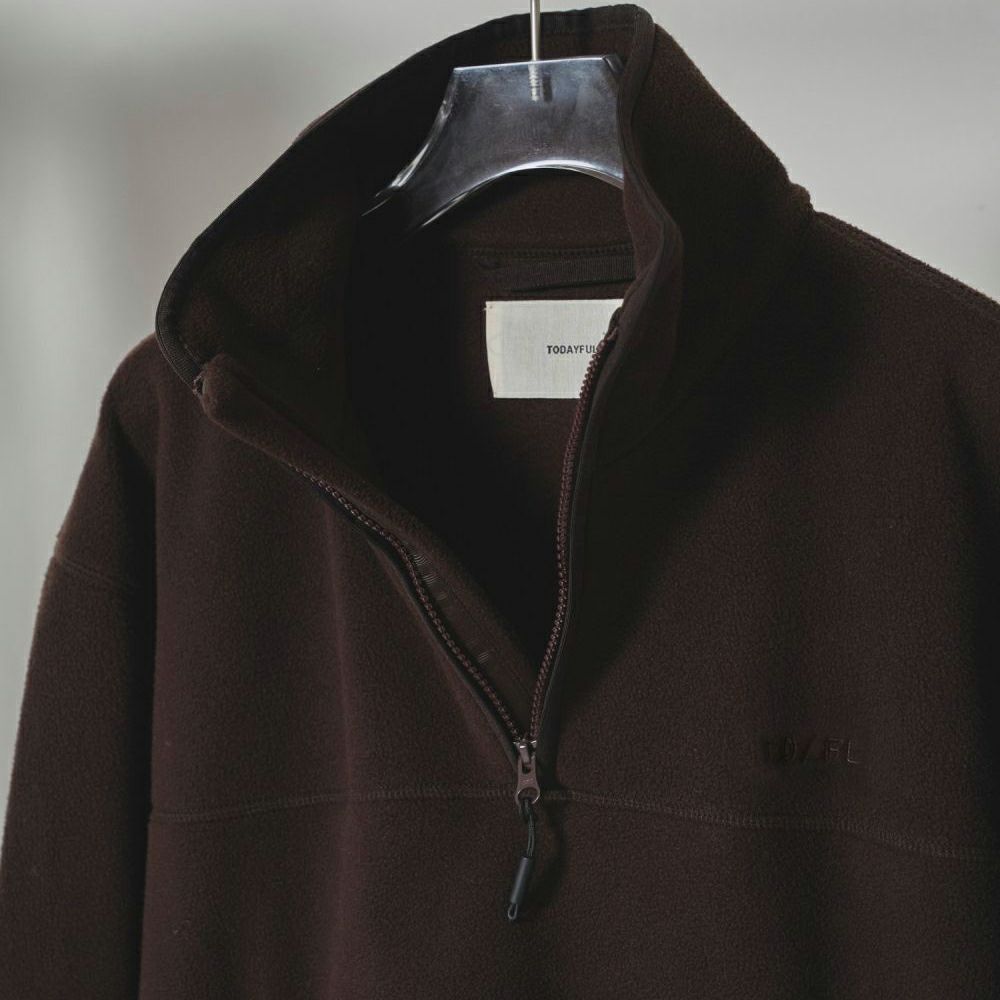 TODAYFUL [トゥデイフル] ハーフジップフリースプルオーバー [12520617] D/BRN