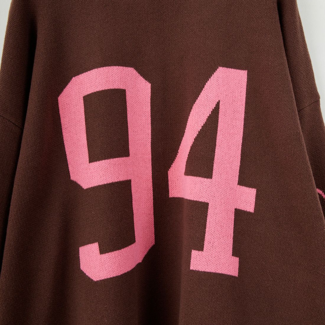 X-girl [エックスガール] ナンバリングジャガードニット [105254015005] BROWN