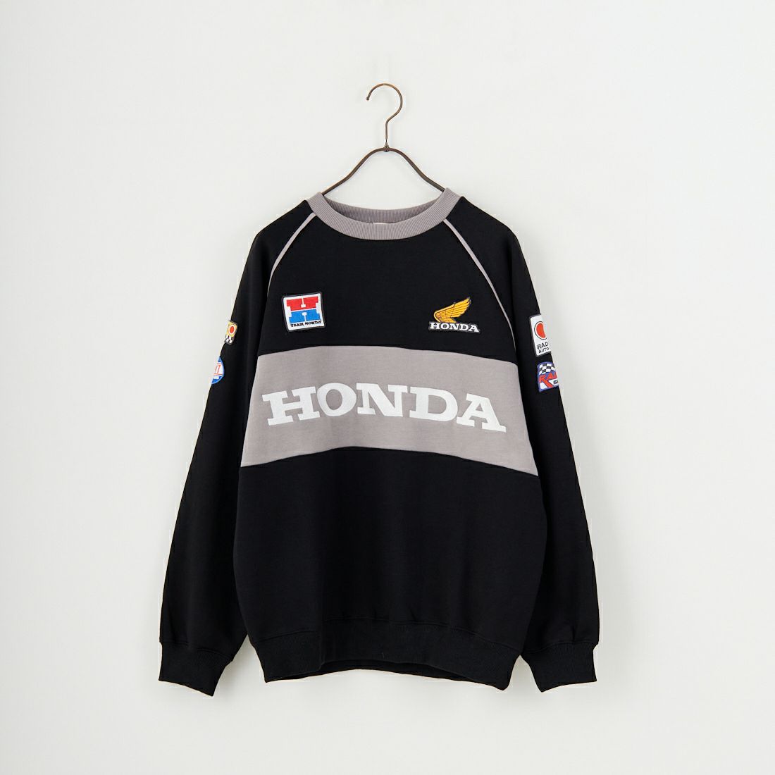 HONDA × JEANSFACTORY [ホンダ × ジーンズファクトリー] レーシングスウェット [JFC-254-088] BLACK