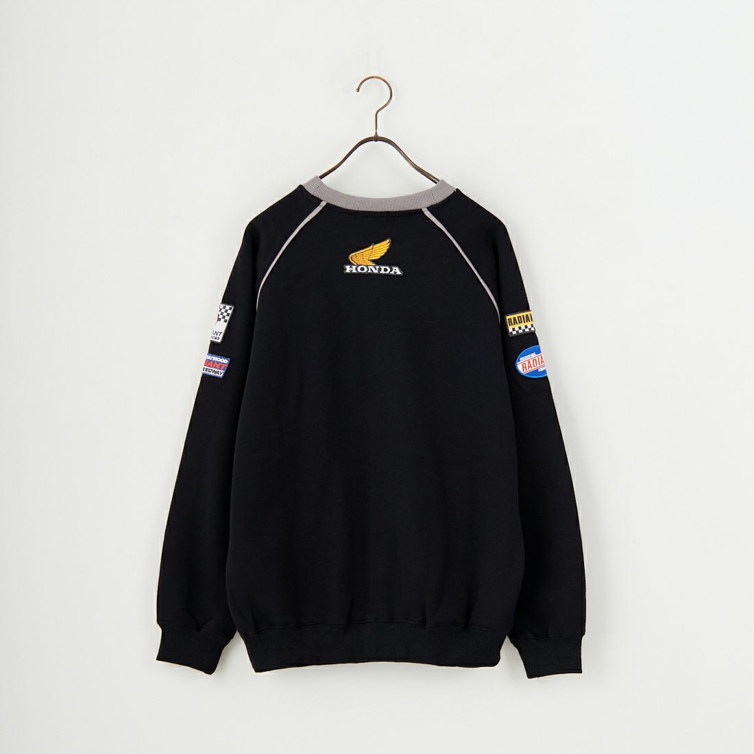 HONDA × JEANSFACTORY [ホンダ × ジーンズファクトリー] レーシングスウェット [JFC-254-088] BLACK