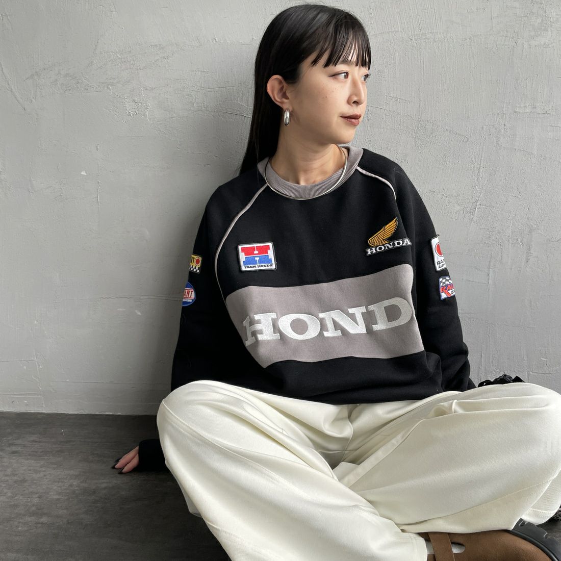 BLACK&&モデル身長：150cm 着用サイズ：S&&