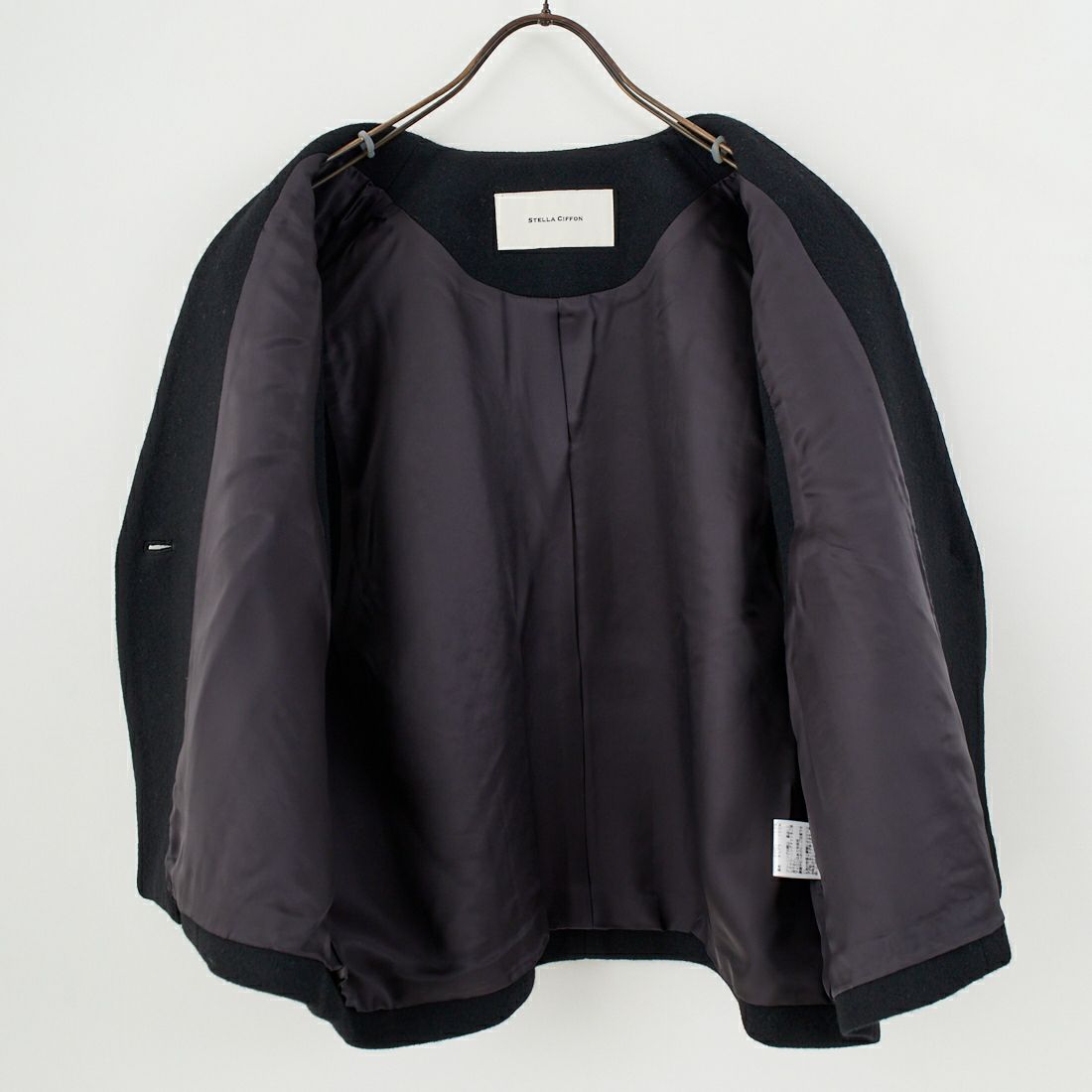 STELLA CIFFON [ステラシフォン] ビーバーショートベスト [ST4-25101A] 80 BLACK