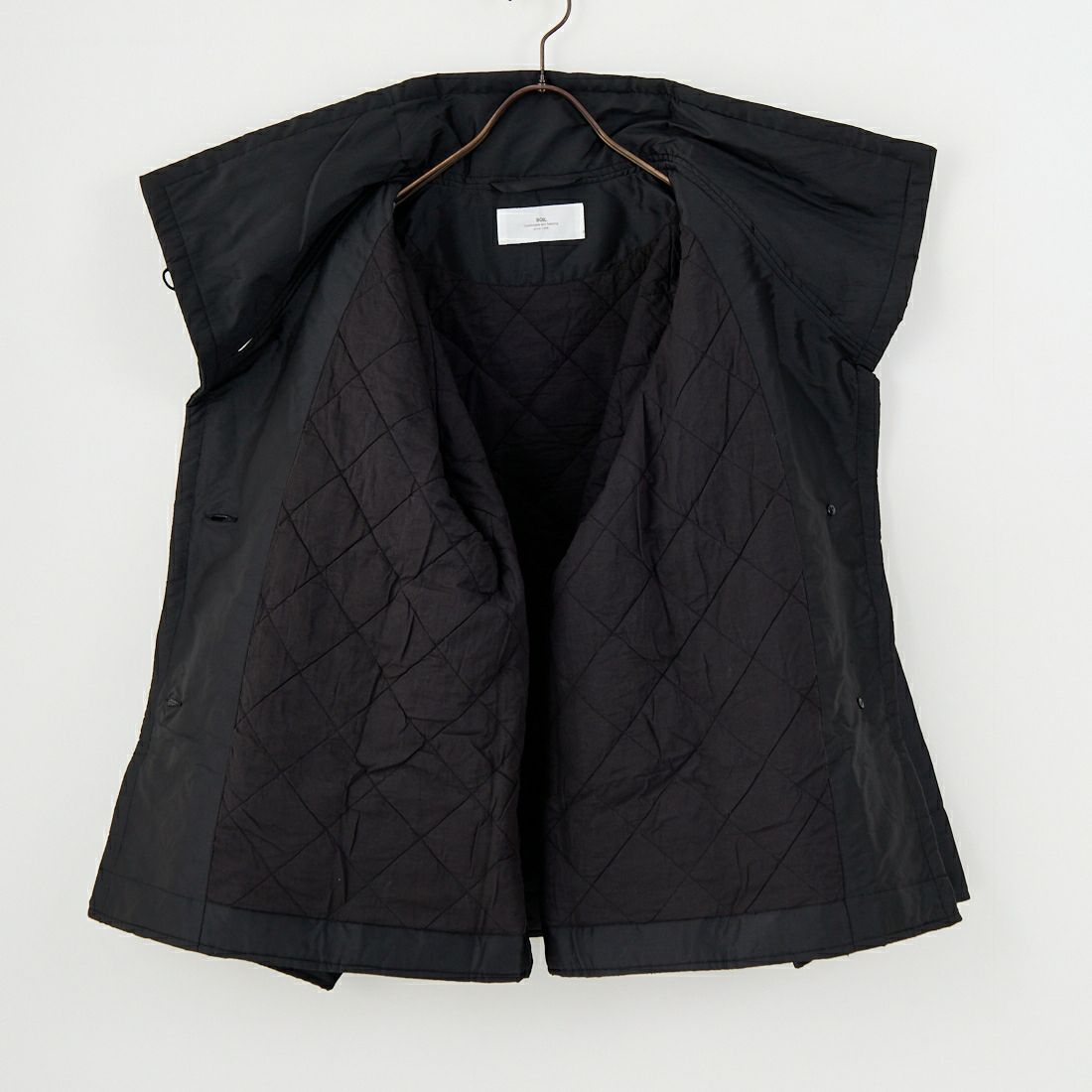 soil [ソイル] パデッドポリエステル ハイカラージャケット [NSL25521] 9900 BLACK