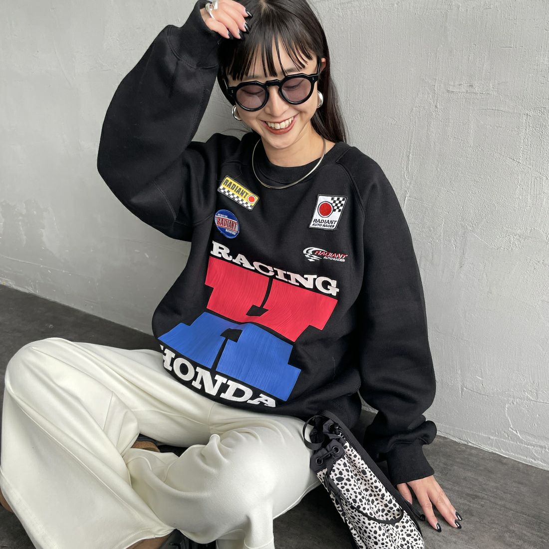 BLACK&&モデル身長：150cm 着用サイズ：S&&