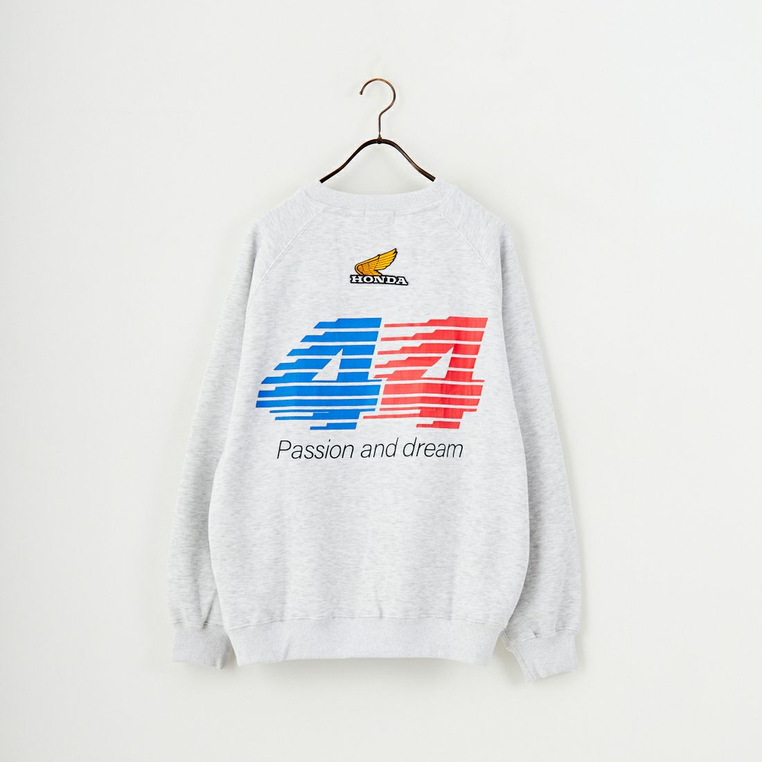 HONDA × JEANSFACTORY [ホンダ × ジーンズファクトリー] レーシングスウェット [JFC-254-089] GREY