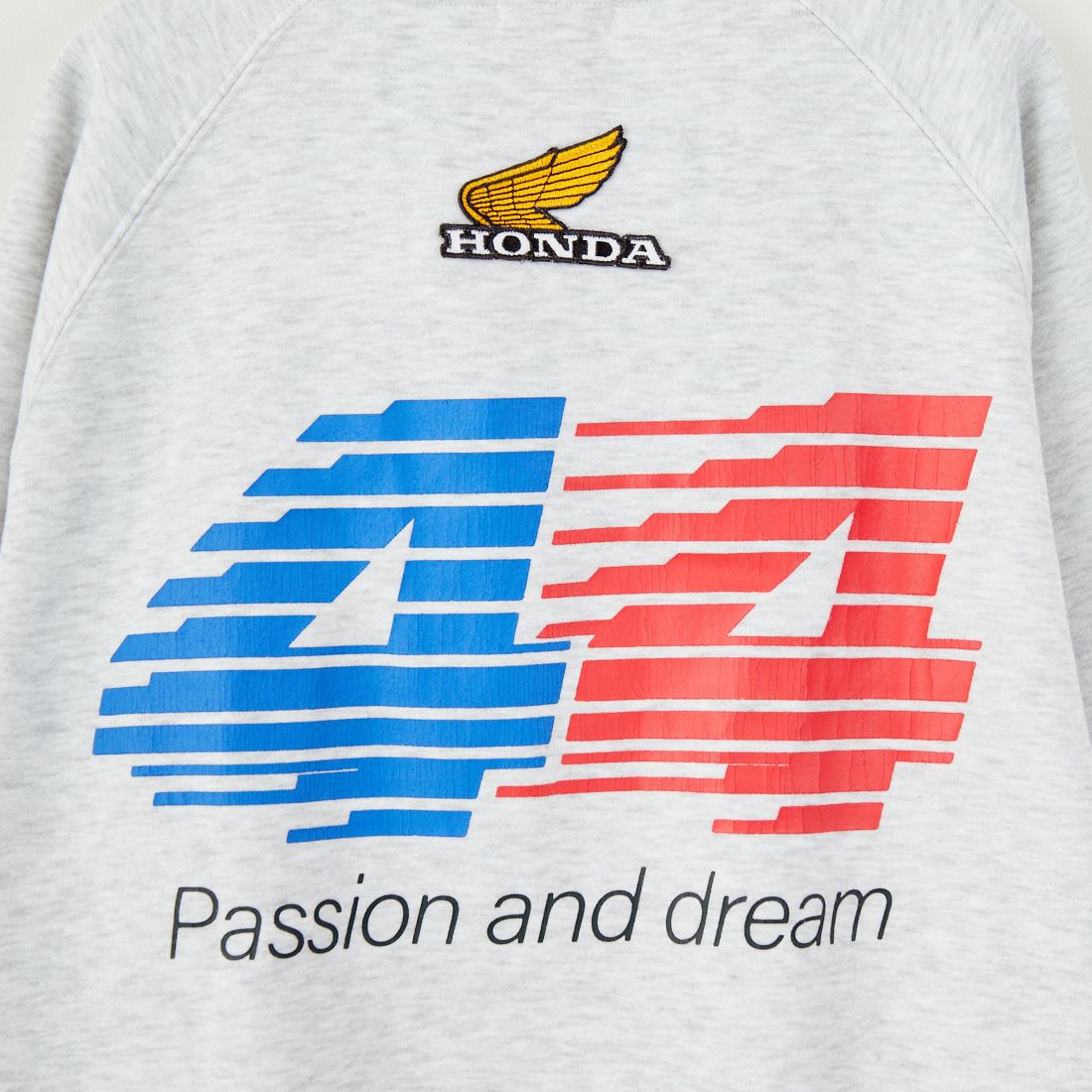 HONDA × JEANSFACTORY [ホンダ × ジーンズファクトリー] レーシングスウェット [JFC-254-089] GREY