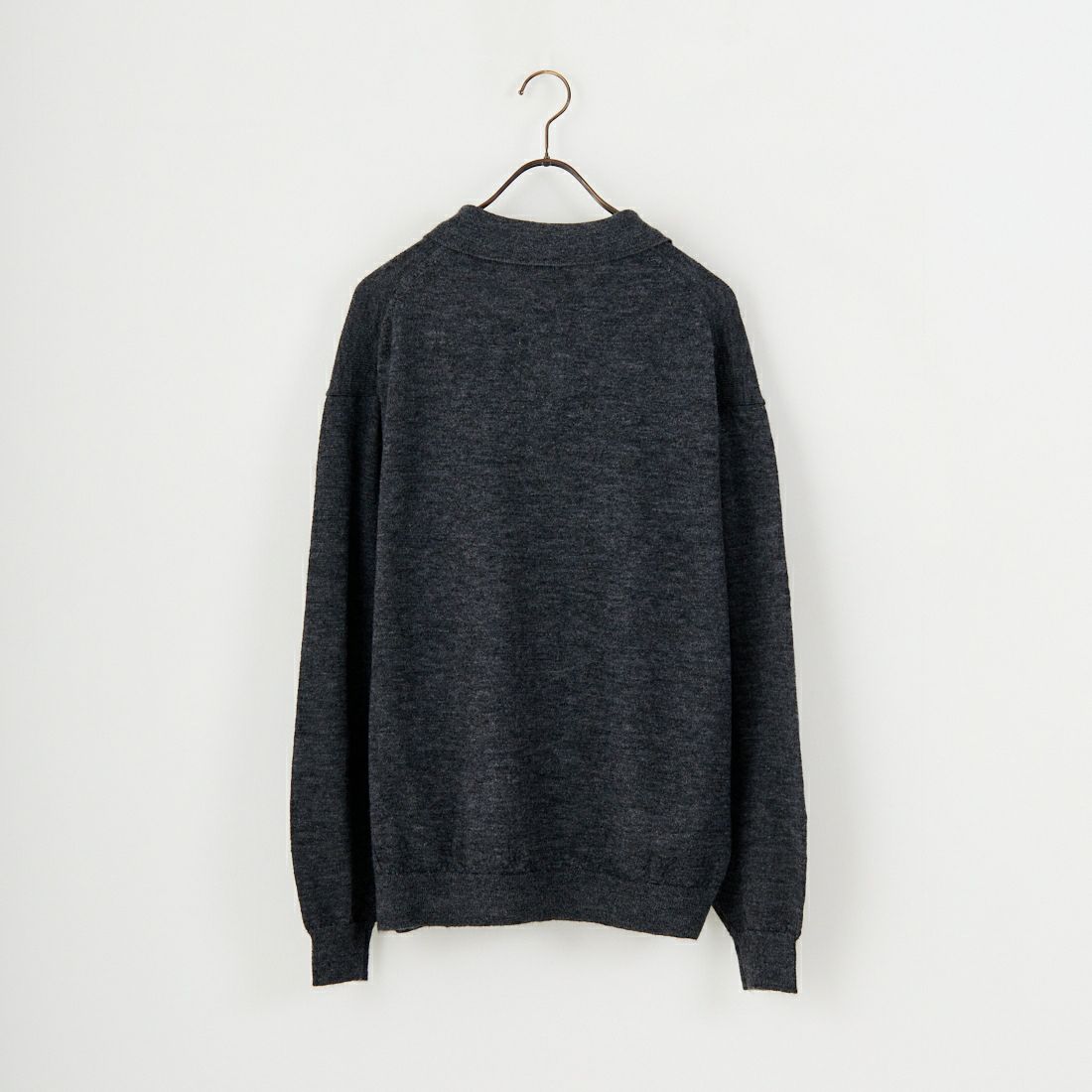 STILL BY HAND [スティルバイハンド] ポロ衿カーディガン [KN01254] GREY