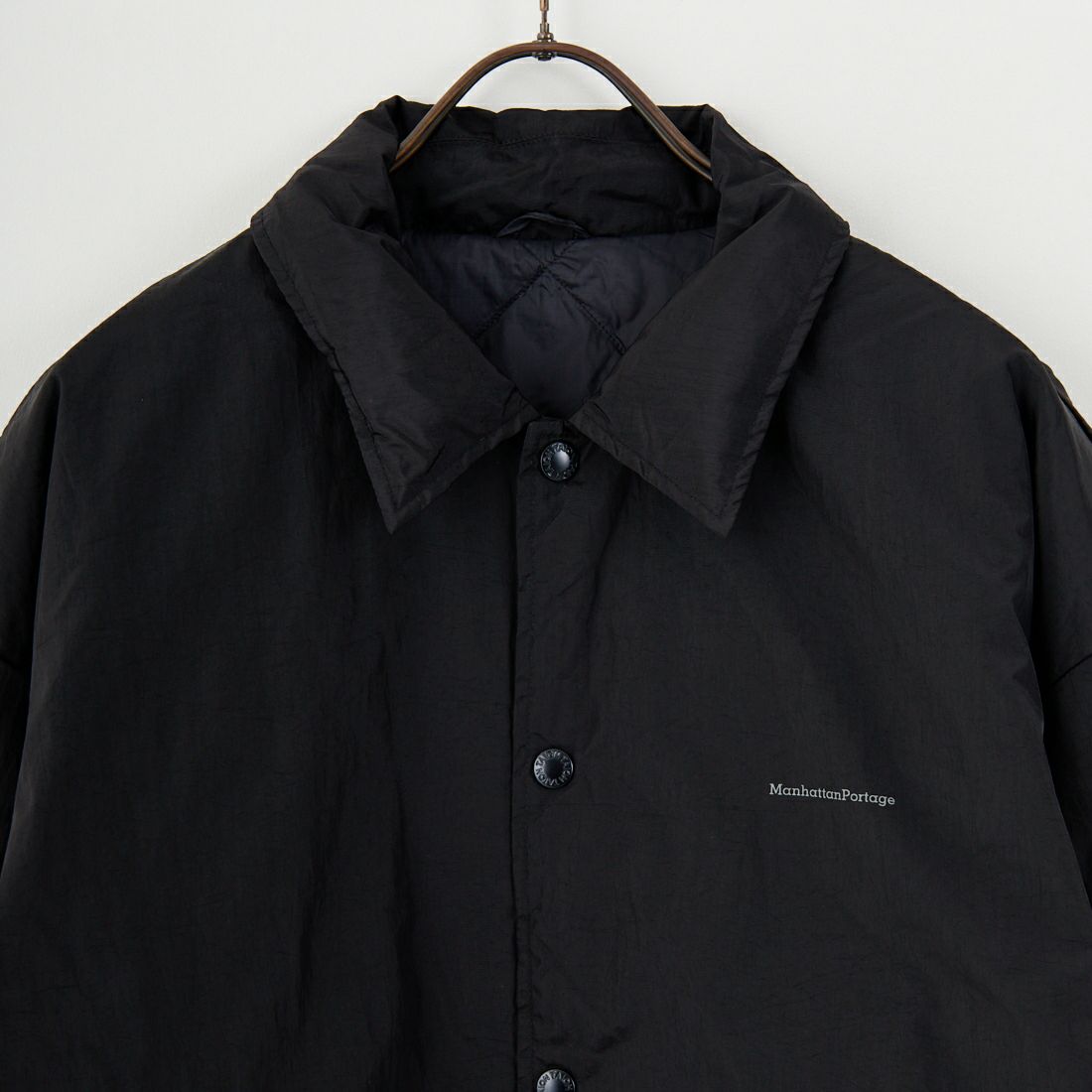 MANHATTAN PORTAGE [マンハッタンポーテージ] リバーシブル コーチダウンジャケット [25FW-MP-TAION08] 09 BLACK