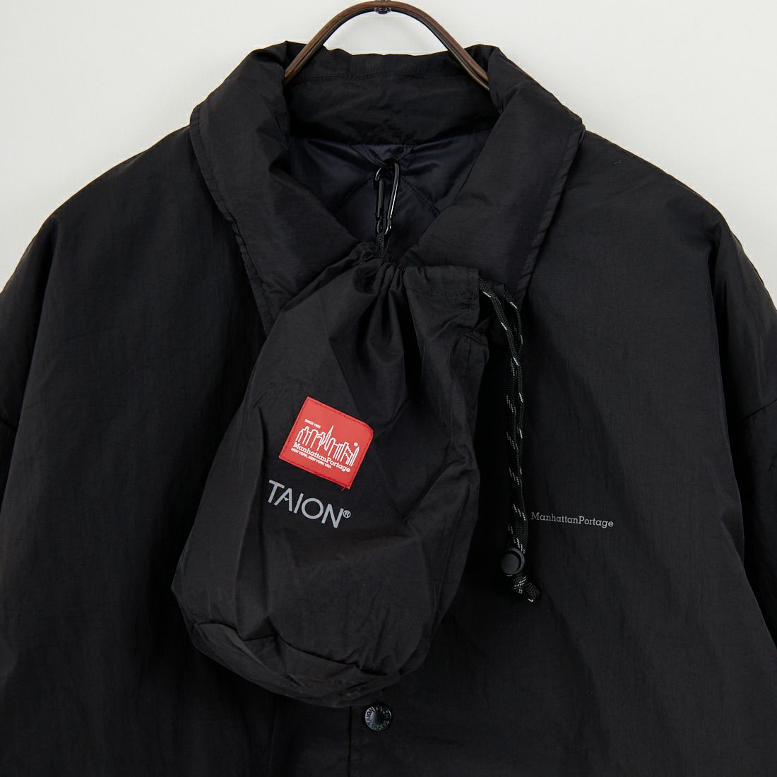 MANHATTAN PORTAGE [マンハッタンポーテージ] リバーシブル コーチダウンジャケット [25FW-MP-TAION08] 09 BLACK