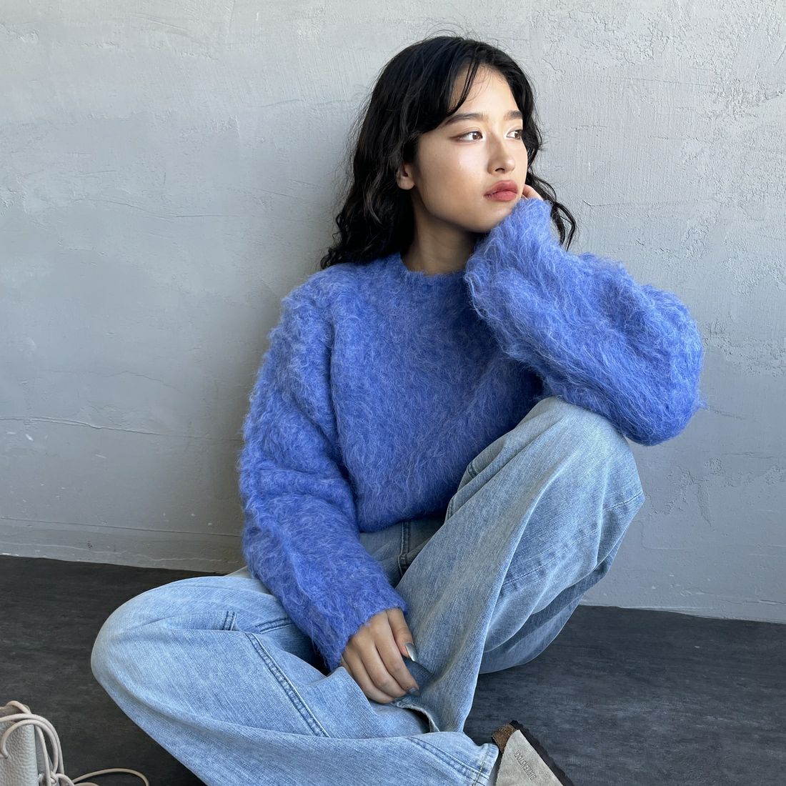 BLUE&&モデル身長：162cm 着用サイズ：F&&