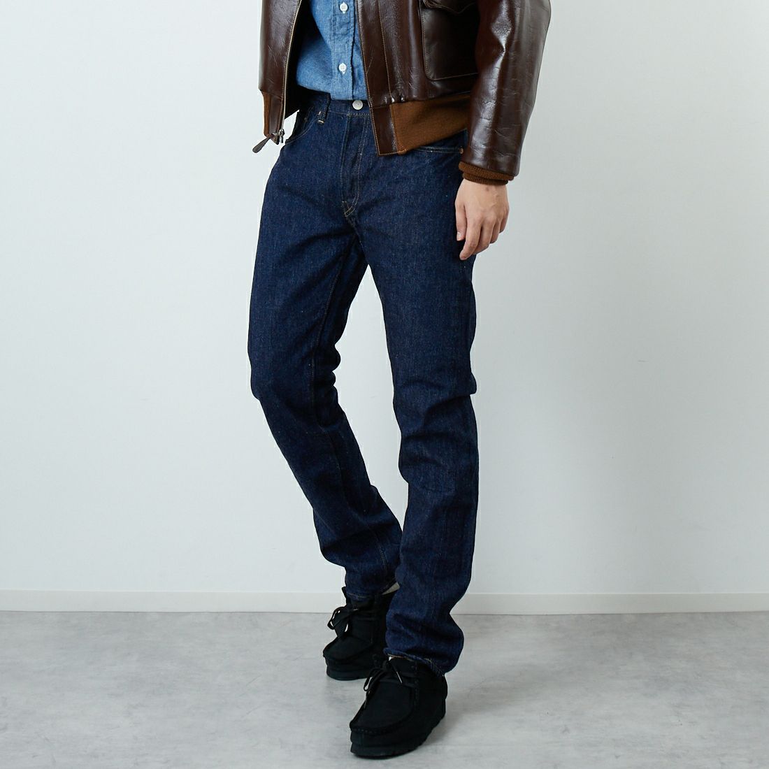 ONE WASH&&モデル身長：179cm 着用サイズ：29&&