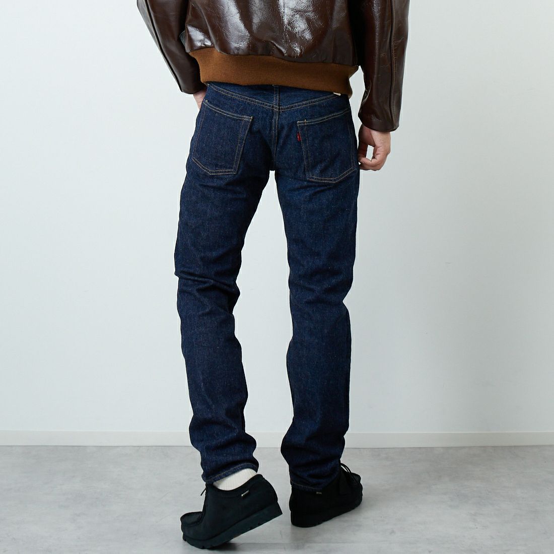WAREHOUSE [ウエアハウス] Lot 900XX スリムジーンズ [900XX] ONE WASH &&モデル身長：179cm 着用サイズ：29&&