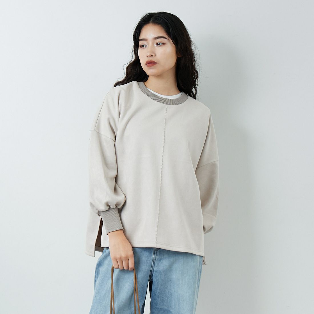 ｸﾞﾚｰﾍﾞｰｼﾞｭ&&モデル身長：162cm 着用サイズ：F&&