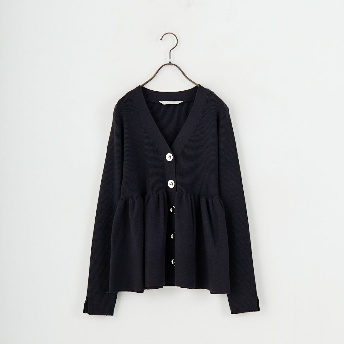 TORRAZZO DONNA [トラッゾドンナ] リブニットフレアカーディガン [6263-506] 19 BLACK