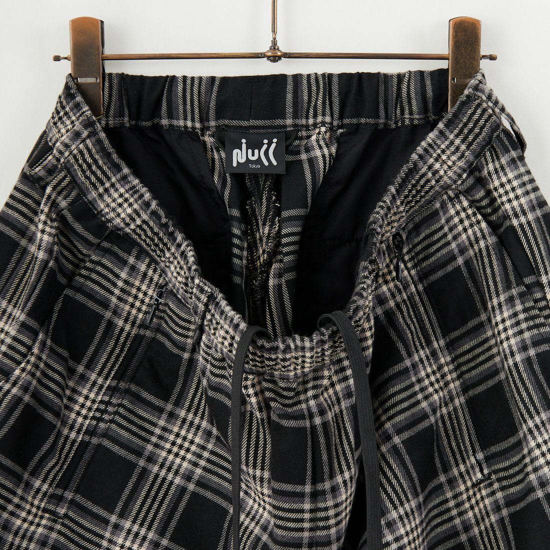 NULL [ヌル] HOLIDAY チェックパンツ [NULL-097EX] BLK CHK