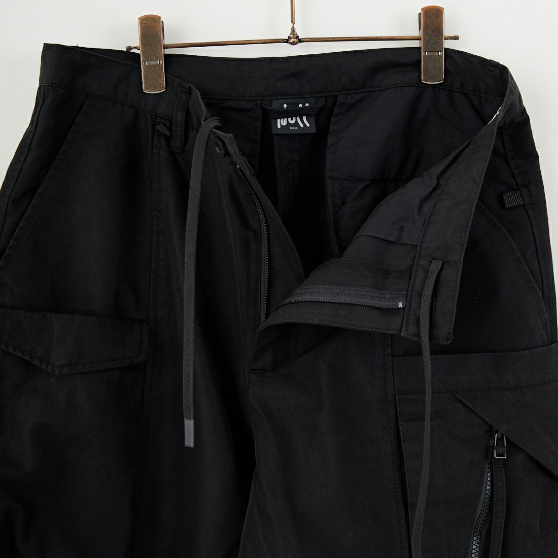 NULL [ヌル] アウトサイドロングパンツ [NULL-094EX] BLACK