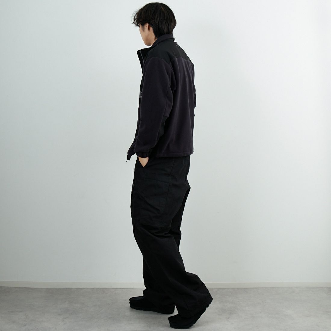 MANHATTAN PORTAGE [マンハッタンポーテージ] スタンドブルゾン [25FW-MP-M622] 09 BLACK &&モデル身長：179cm 着用サイズ：M&&