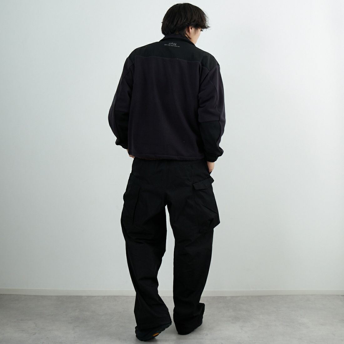 MANHATTAN PORTAGE [マンハッタンポーテージ] スタンドブルゾン [25FW-MP-M622] 09 BLACK &&モデル身長：179cm 着用サイズ：M&&